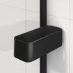 Sealskin inc. douche à l'italienne type a3 100x200cm avec panier de douche verre de sécurité transparent de 8mm avec revêtement anti-calcaire noir mat SW795469