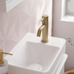 Hansgrohe Tecturis robinet colonne 80 avec poignée droite bronze brossé SW918543