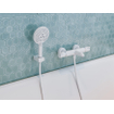Hansgrohe Porter E Support mural métal. avec position de fixation fixe mat blanc SW297587