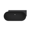 Arcqua Havana Baignoire demi-îlot - 170x80cm - droite - noir mat SW1224209
