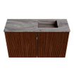 Mondiaz JOYA-DLUX Meuble de salle de bains 70cm - couleur Ruby - Lavabo FAYE position Droite 1 trou de robinet couleur Sombra. SW1425665