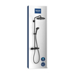 Grohe Vitalio Joy douchesysteem thermostatisch cooltouch met hoofddouche Ø26cm en handdouche Ø11cm mat zwart SW1126862