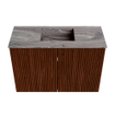 Mondiaz JOYA-DLUX 60cm toiletmeubel - kleur Ruby - Wastafel FAYE positie Midden 1 kraangat kleur Sombra. SW1425647