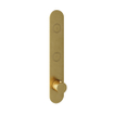Hotbath Cobber afbouwdeel inbouwthermostaat met 2 pushbuttons verticale plaatsing geborsteld messing (goud) PVD SW229954
