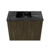 Mondiaz JOYA-DLUX 50cm meuble de toilette - couleur Shadow - Vasque FAYE position Gauche 1 trou de robinet couleur Lava. SW1422807