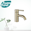 FugaFlow Eccelente Sobrado Badkamer Wastafelkraan - 14.6cm - opbouw - geborsteld messing PVD SW1123438