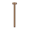 IVY Pact Ensemble de douche de tête - encastré - symmetry - inverseur-arrêt 2 voies - bras de plafond 30 cm - douche de tête medium 30 cm - support avec sortie - flexible de douche 150 cm - douchette bâton - Cuivre brossé mat PVD SW1035758
