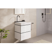 hansgrohe Xilesa E Wastafelonderkast - 58x47cm - 2 lades - mat wit SW1406584