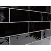 Cifre Cerámica Colonial Black Carrelage mural noir brillant 7,5x30cm vintage SW359808