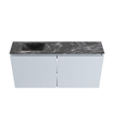 MONDIAZ TURE-DLUX 100cm meuble WC Clay. EDEN lavabo Lava position gauche. Avec 1 trou de robinet. SW1103732