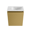 MONDIAZ TURE-DLUX Meuble toilette - 40cm - Oro - EDEN - vasque Opalo - position droite - 1 trou de robinet SW1104439