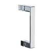 Saniclass Create Cabine de douche carrée en 3 parties 90x90cm sans profilé avec verre de sécurité anticalcaire 8mm Chrome brillant SW223671
