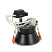 QAZQA Dept Spot encastré - 8.8x8.8x9.2cm - dimmable - IP44 - noir mat SW1187253