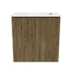 Mondiaz JOYA 40cm meuble de toilette - couleur Dusk - Vasque FAYE position Droite 1 trou de robinet couleur Talc. SW1421570