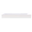 Arcqua Edge Opbouw Wastafel - 100x47x12cm - 2 kraangaten - cast marble - glans wit SW1581341