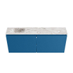 MONDIAZ TURE-DLUX Meuble WC 120 cm Jeans. EDEN lavabo Glace position gauche. Avec 1 trou de robinet. SW1103327