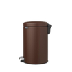 Brabantia NewIcon Pedaalemmer - 12 liter - kunststof binnenemmer - mineral cosy brown SW767512