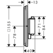 Hansgrohe ShowerSelect Comfort E Thermostaat - inbouw - 1 functie - extra uitgang - chroom SW918050