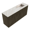 Mondiaz JOYA-DLUX 90cm meuble de salle de bains - couleur Shadow - Vasque FAYE position Droite 1 trou de robinet couleur Frappe. SW1422660