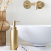 Hotbath Cobber Robinet de lavabo encastré - bec de 18 cm - PVD - laiton brossé SW1210985