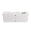 MONDIAZ TURE-DLUX Meuble toilette - 120cm - Cale - EDEN - vasque Ostra - position droite - sans trou de robinet SW1104771