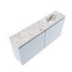 MONDIAZ TURE-DLUX meuble WC 100cm Clay. EDEN lavabo Glace position droite. Avec 1 trou de robinet. SW1103196