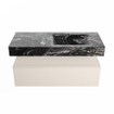 MONDIAZ ALAN - DLUX Ensemble de meuble de salle de bains - 110cm - meuble bas - Linen - 1 tiroir - lavabo suspendu - vasque à droite - 0 trous de robinet - Lava SW808192