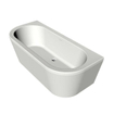 Xenz Charley duobad - 180x80cm - waste inox - acryl edelweiss SW380442