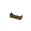 INK P2O Wastafelonderkast - 120x45x37.6cm - 1 lade - push 2 open - verticaal gefreesd - eiken Massief eiken ash grey SW693433