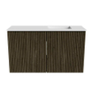 Mondiaz JOYA 70cm meuble de salle de bains - couleur Shadow - Vasque FAYE position Droite Sans trou de robinet couleur Talc. SW1421467