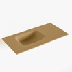 Mondiaz LEX Lave-main - 60x30x0.9cm - lavabo gauche - sans trou de robinet - Solid Surface - pour meuble lave mains - Oro SW1025958