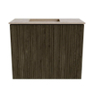 Mondiaz JOYA-DLUX Meuble de salle de bains 50cm - couleur Shadow - Vasque FAYE position Gauche 1 trou de robinet couleur Arena. SW1424786