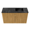 Mondiaz JOYA-DLUX 70cm toiletmeubel - kleur Oak - Wastafel FAYE positie Rechts Zonder kraangat kleur Lava. SW1422078