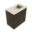 Mondiaz JOYA-DLUX Meuble de toilette 40cm - couleur Shadow - Lavabo FAYE position Droite Sans trou de robinet couleur Meli. SW1424853
