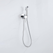 FugaFlow Eccelente Robinet mélangeur d'accès pour bidet - support de douchette - flexible de douche 100cm - douchette bidet - chrome SW1468842