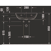 Duravit ME by Starck wastafel compact 1 kraangat met overloop 60x40cm wit SW333880