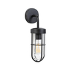 QAZQA Elza Applique murale - 1 lampe - 11,5x14cm - IP44 - Noir SW1450881