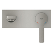 GROHE Lineare New Mitigeur lavabo à encastrer 2 trous mural L size projection 20.7cm supersteel SW97546