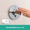 Hansgrohe Showerselect Comfort S thermostaat - inbouw - 2 functies - zekerheidscombinatie toepasbaar bad/vul combinatie - chroom SW918103