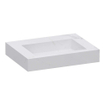 BRAUER Artificial Marble Lavabo pour meuble 59.6x45.7x10.5cm sans trop-plein 1 vasque Centre sans trou de robinet Composite Calacatta Gold SW721065