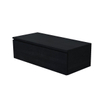 Arcqua living meuble de base 100x46x30cm 1 tiroir sans poignée panneau de particules mélaminé chêne noir SW909439