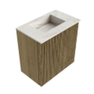 Mondiaz JOYA-DLUX Meuble de toilette 40cm - couleur Dusk - Vasque FAYE position Milieu Sans trou de robinet couleur Ostra SW1423370