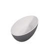 Best Design New Stone Bicolor Baignoire îlot 180x85x52cm Just Solid Lave/gris/blanc SW383220