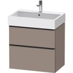 Duravit D-neo Meuble sous vasque 68.4x44.2x62.5cm 1 tiroir Basalte mat SW641273