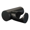 Brauer Black Edition Badkraan - douchegarnituur - handdouche rond 3 standen - gladde knop - mat zwart SW716144