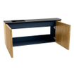 Mondiaz JOYA 101.6cm toiletmeubel - ronding rechts kleur Oak - Wastafel FAYE positie Links Zonder kraangat kleur Urban. SW1421214