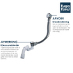 FugaFlow Leiria Badafvoer combinatie - klikwaste - chroom SW812048