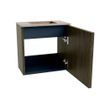 Mondiaz JOYA-DLUX 40cm toiletmeubel - kleur Shadow - Wastafel FAYE positie Midden Zonder kraangat kleur Saba. SW1425095