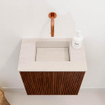 Mondiaz JOYA-DLUX Meuble de toilette 40cm - couleur Ruby - Vasque FAYE position Milieu Sans trou de robinet couleur Meli SW1425330