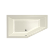 Xenz Society Baignoire d'angle - 160x90x53 - bonde au milieu - gauche - acrylique - pergamon SW103341